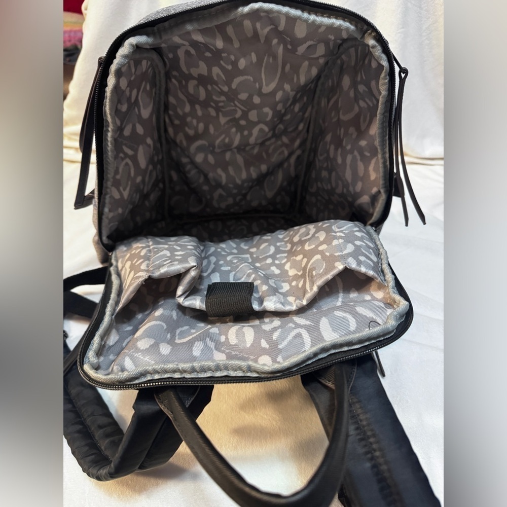 Aimee Kestenberg Sardinia Neoprene Backpack Gray 16"x13" - Picture 11 of 13